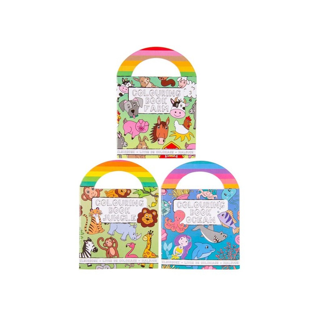 LG-Imports Coloring book with stickers animals (Assorted)