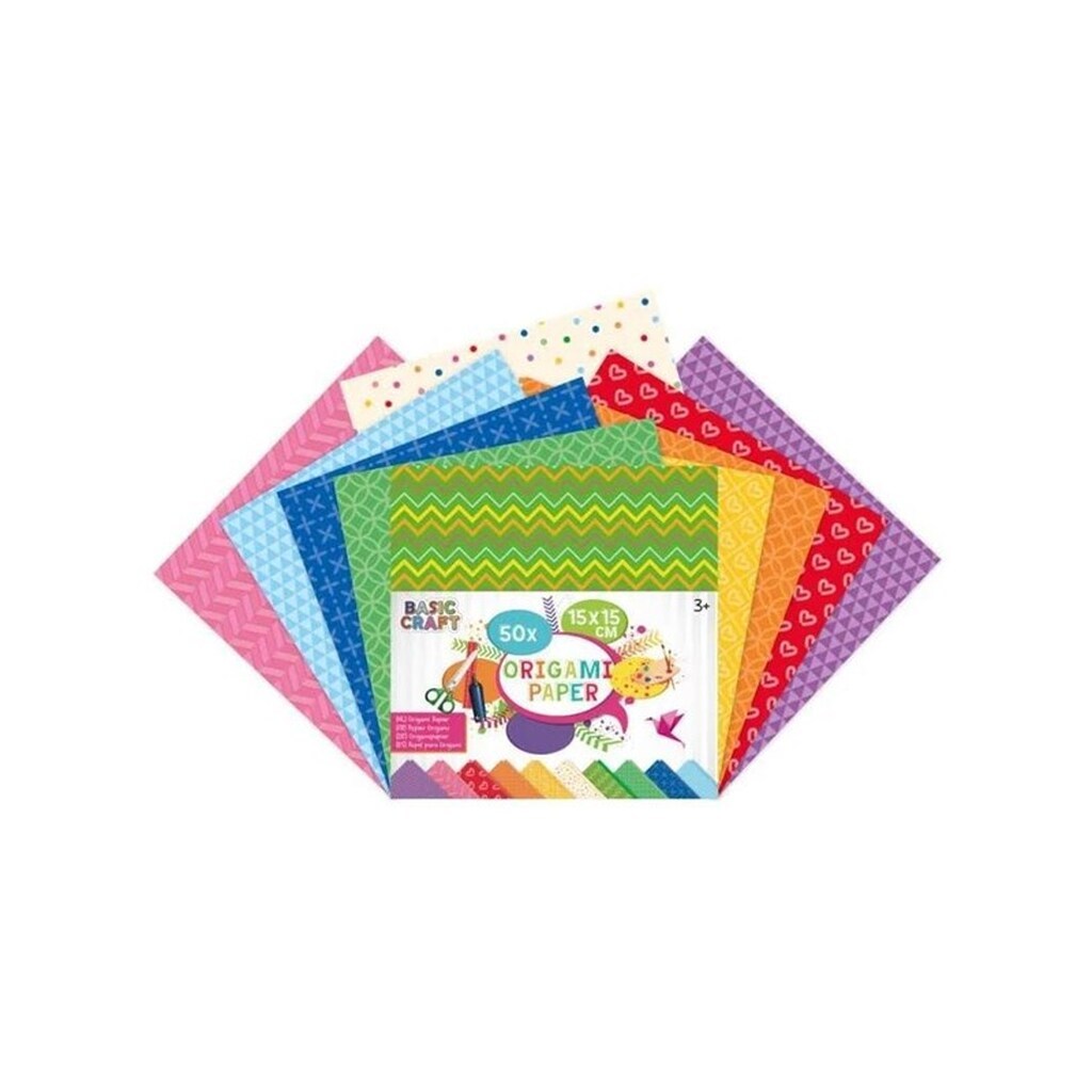 Creative Craft Group Origami papir 15x15cm, 75 gsm, 50 ark