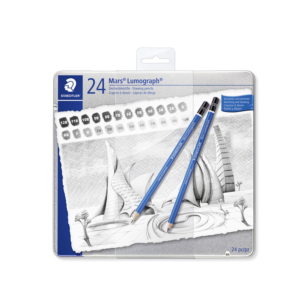 Staedtler Mars Lumograph 24 Ass. 100% PEFC