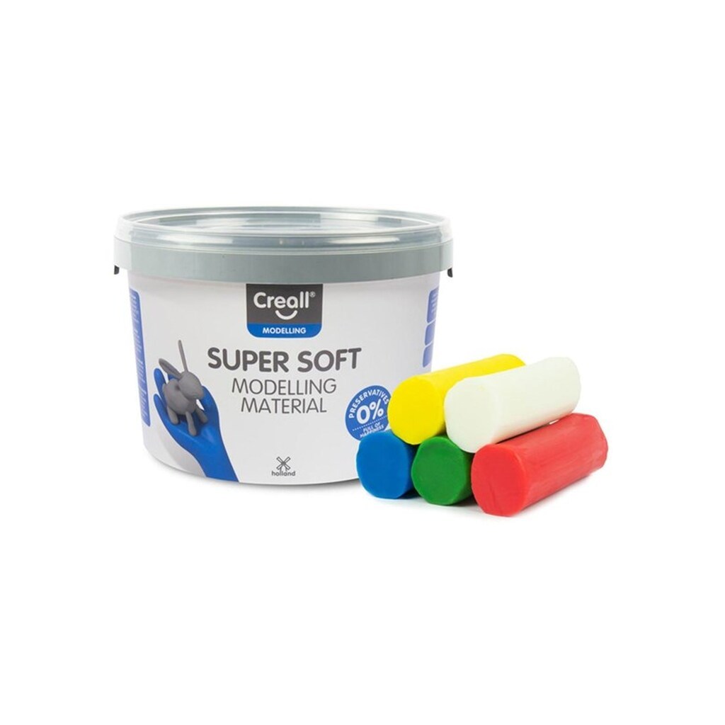 Creall Supersoft Clay 5 colours 1750gr.