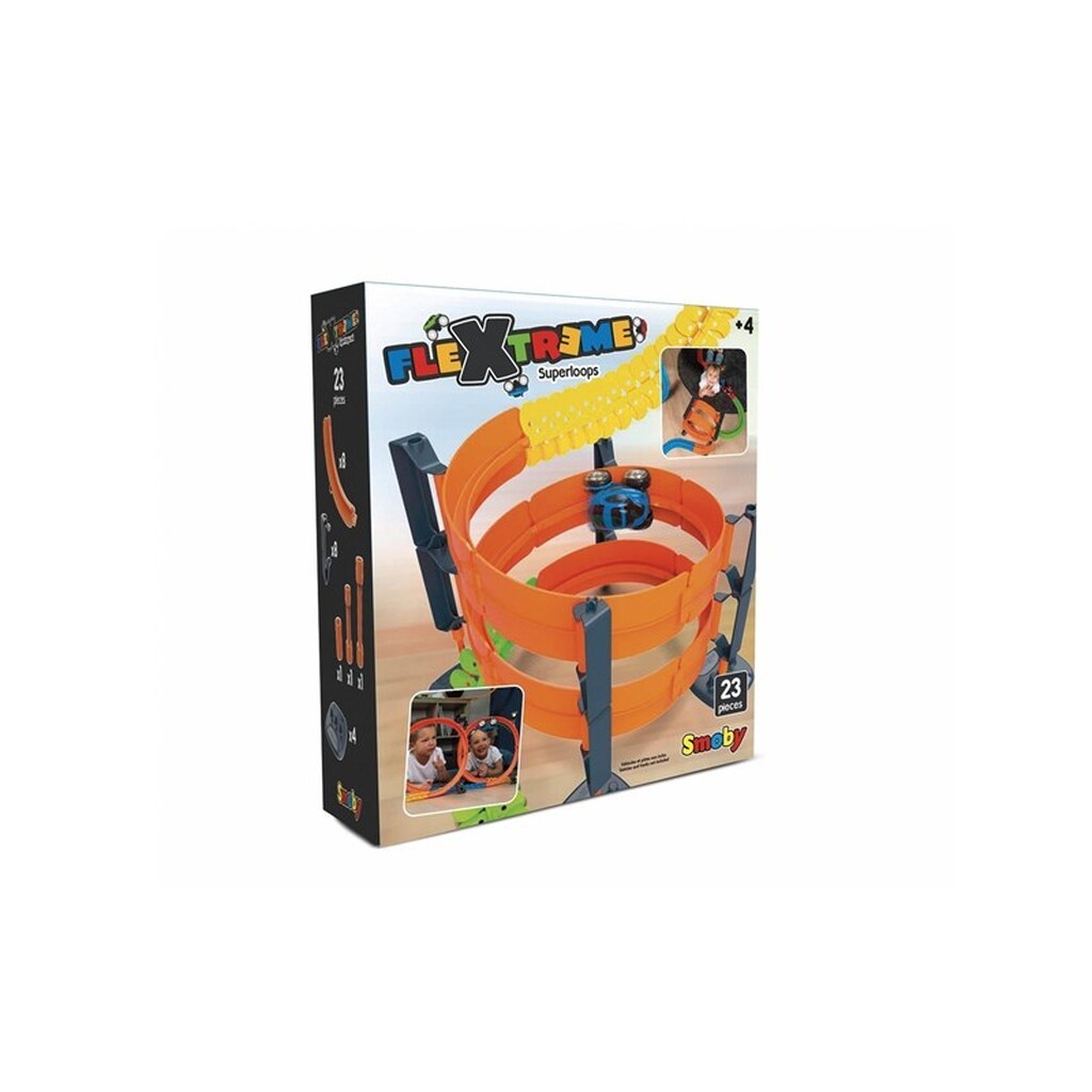 Smoby Flextreme Superloops Race Track Set 23 pieces.