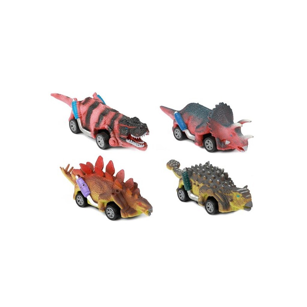 Toi-Toys World of Dinosaurs Dino Pullback Car 4 pcs.