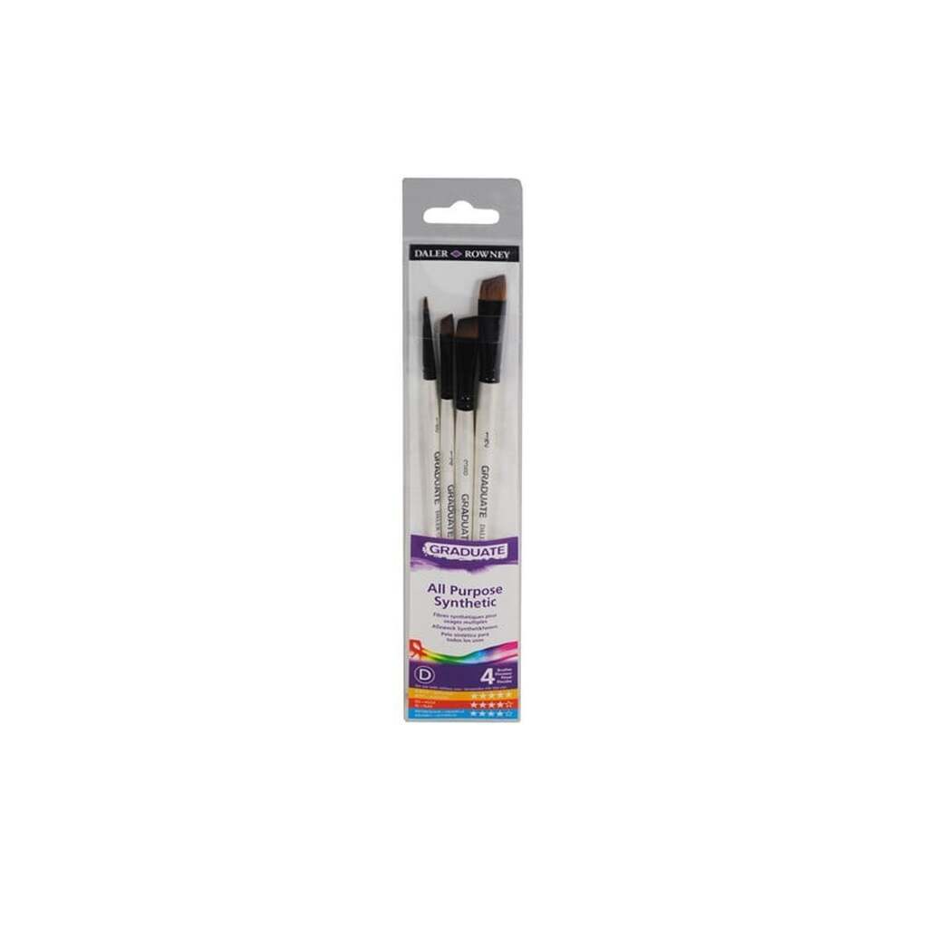 Daler-Rowney Graduate Synthetic Shader Set 4 pcs