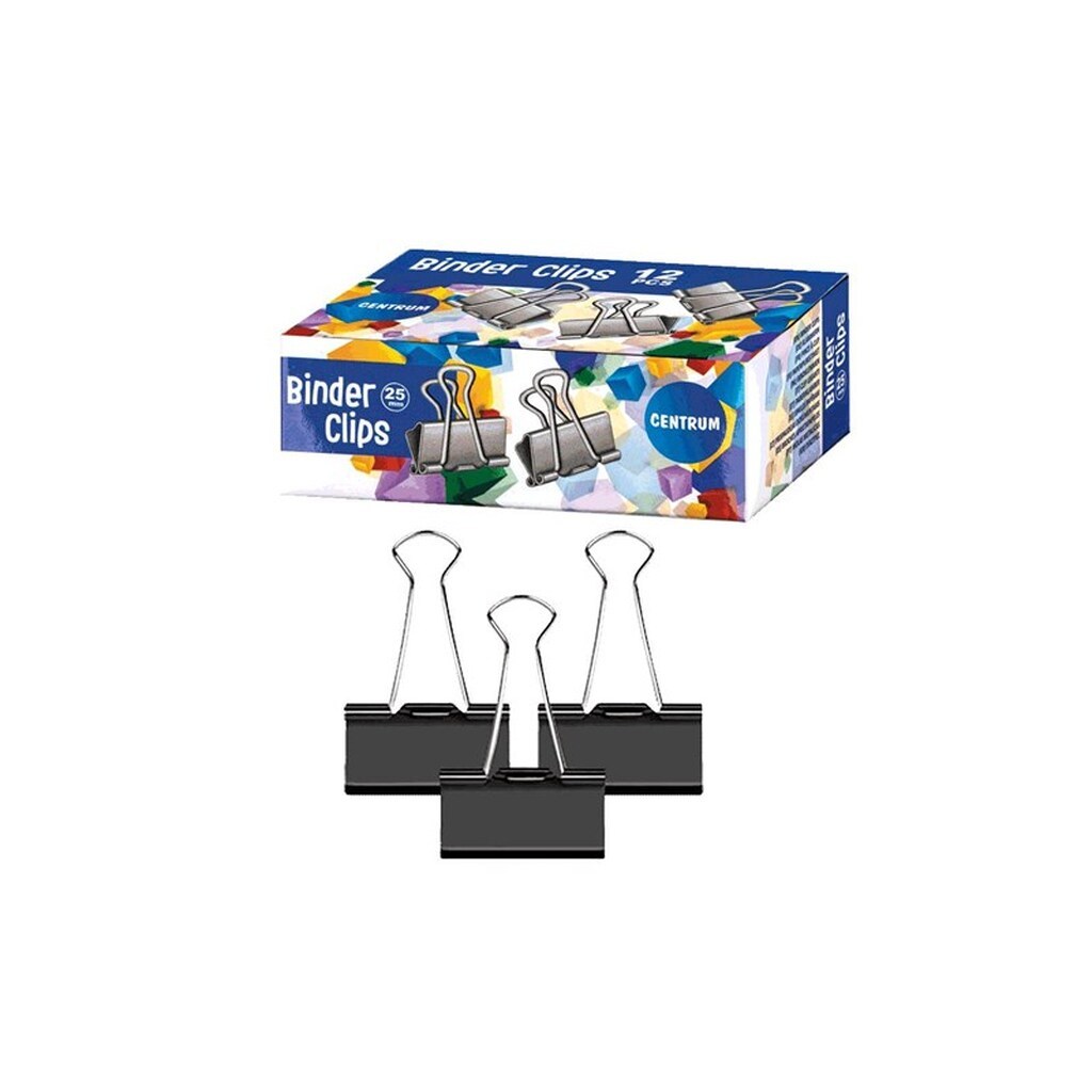 CENTRUM Foldback klemmer 12 stk. 25mm