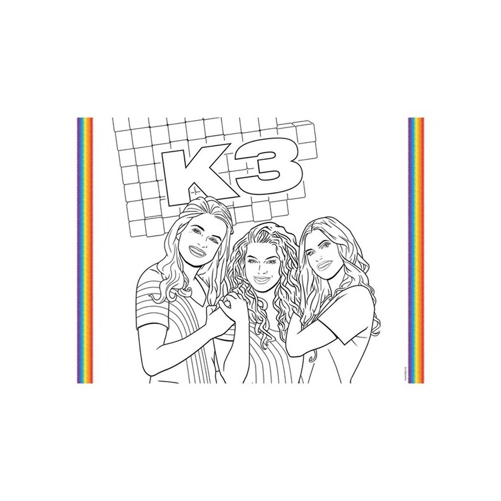 Folat BV K3 Placemats Coloring Pages 6pcs.