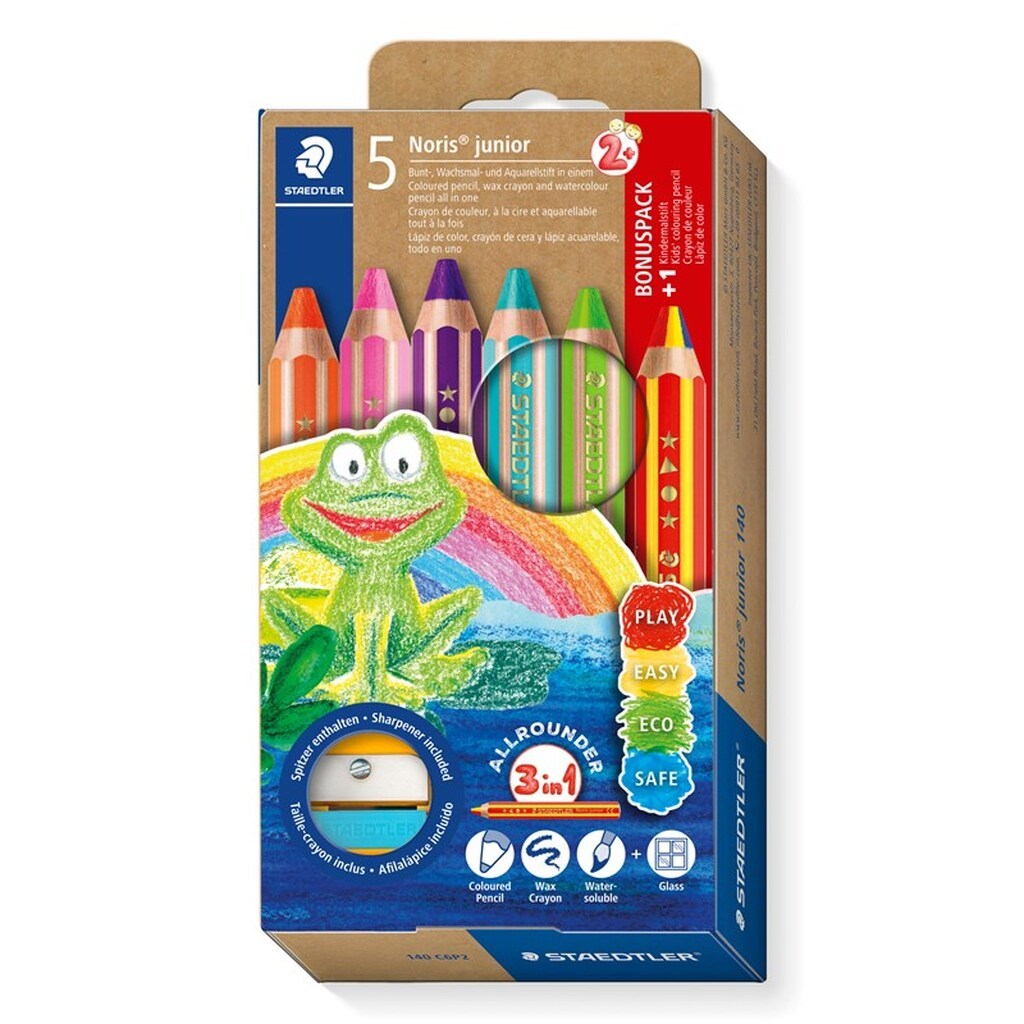 Staedtler Noris Junior 5+1 regnbue farveblyant