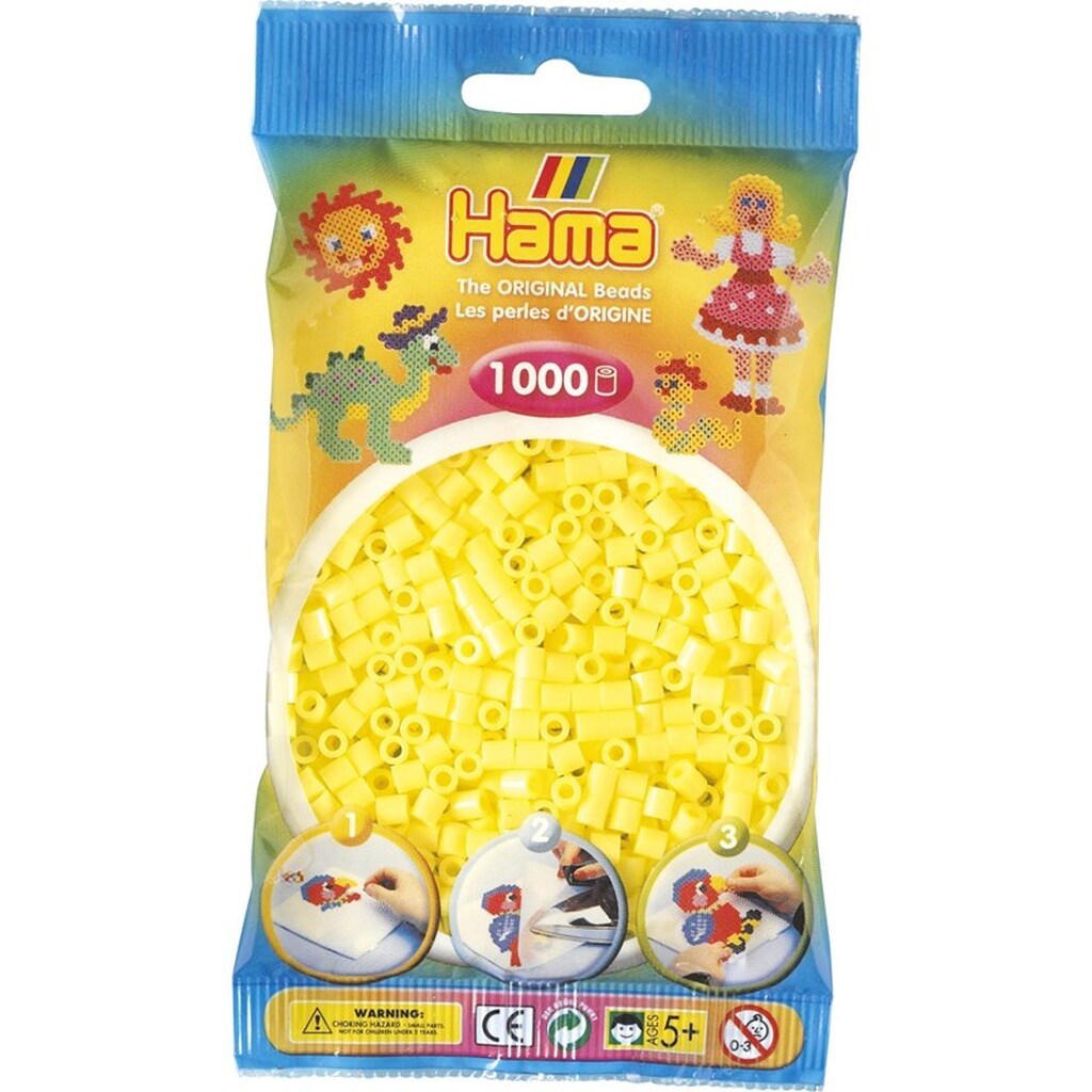 Hama Ironing beads - Yellow Pastel 1000 pcs