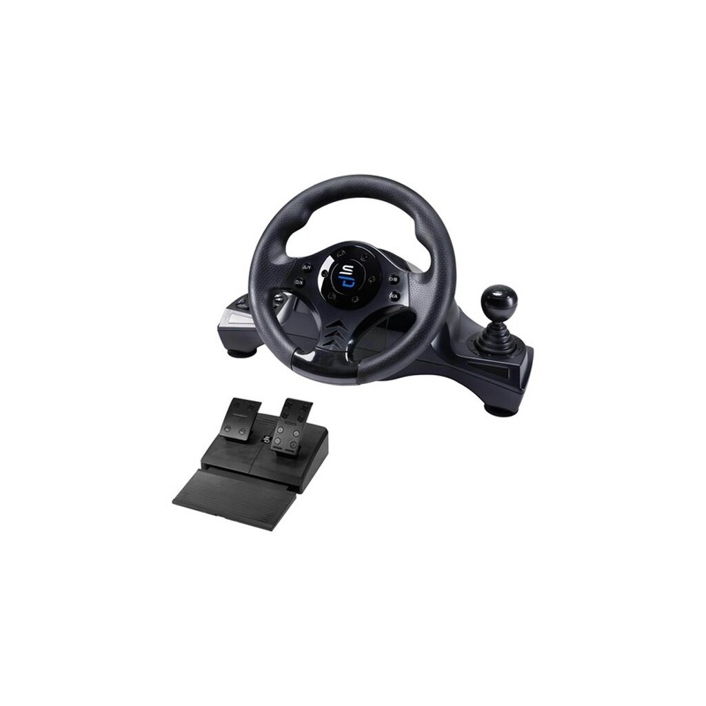 Subsonic Superdrive GS 750 Steering Wheel - Wired Steering wheel &amp; Pedal set - Sony PlayStation 4