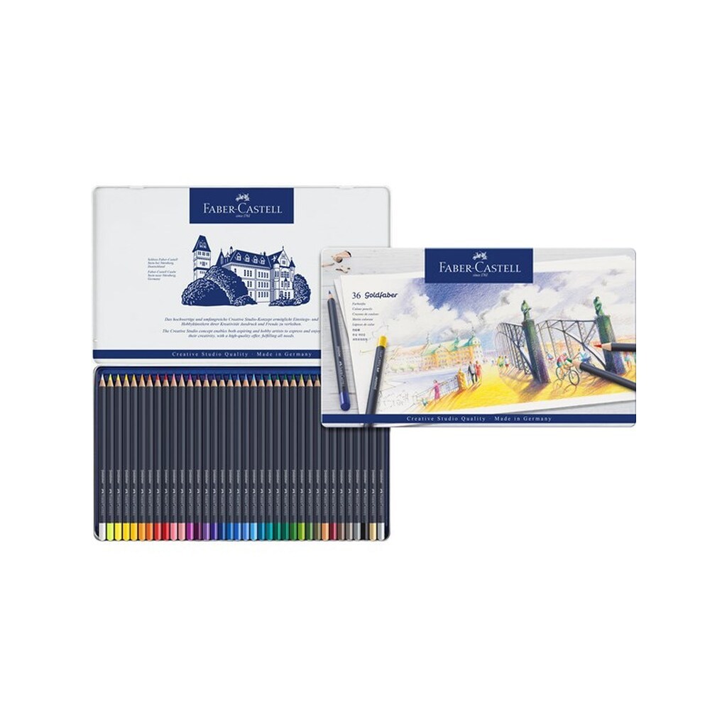 Faber-Castell Goldfaber Perm. Tin 36 ass