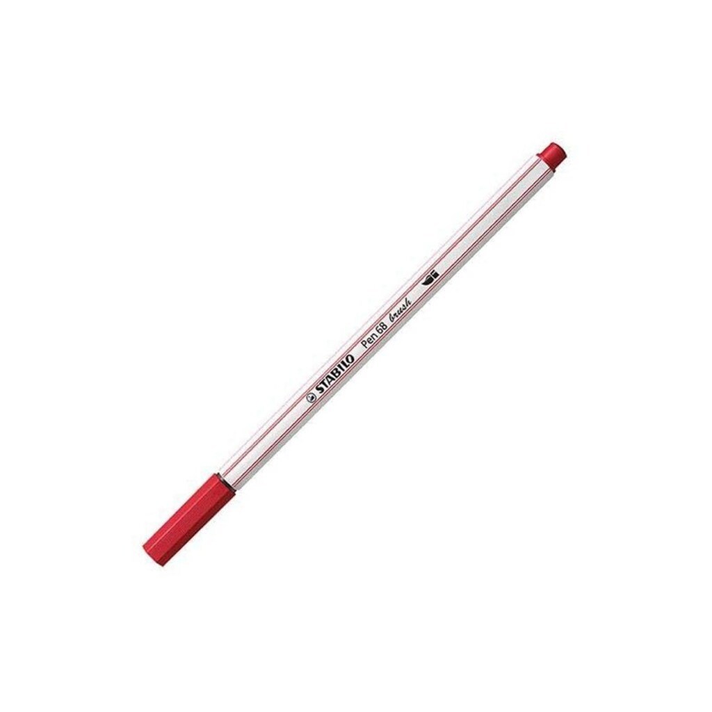 STABILO Pen 68 Brush - Felt-tip pen - Dark Red (50)
