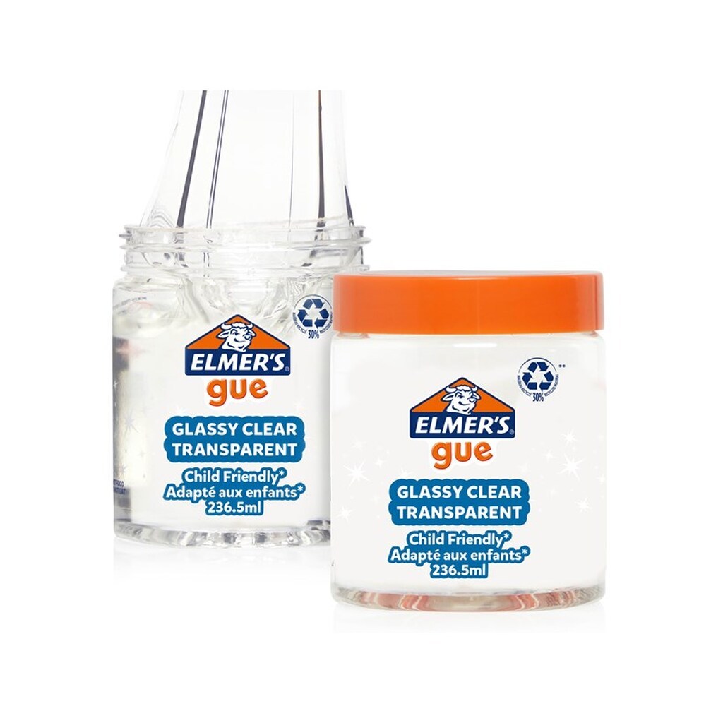 Elmer&apos;s Gue færdiglavet slim | Glasagtig klar slim | 236,5 ml | 1 stk