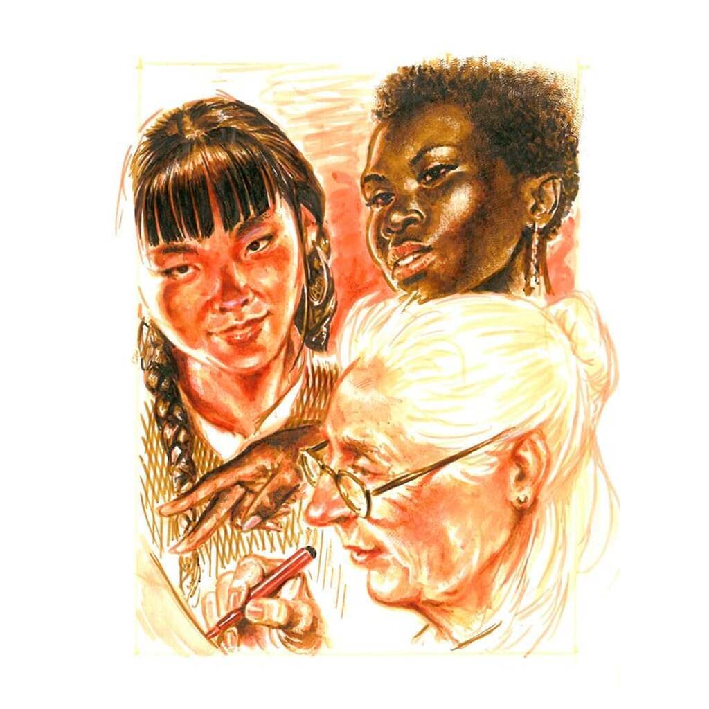 Faber-Castell Pitt Artist Pen Brush tuschpen, etui med 6 stk, Portræt