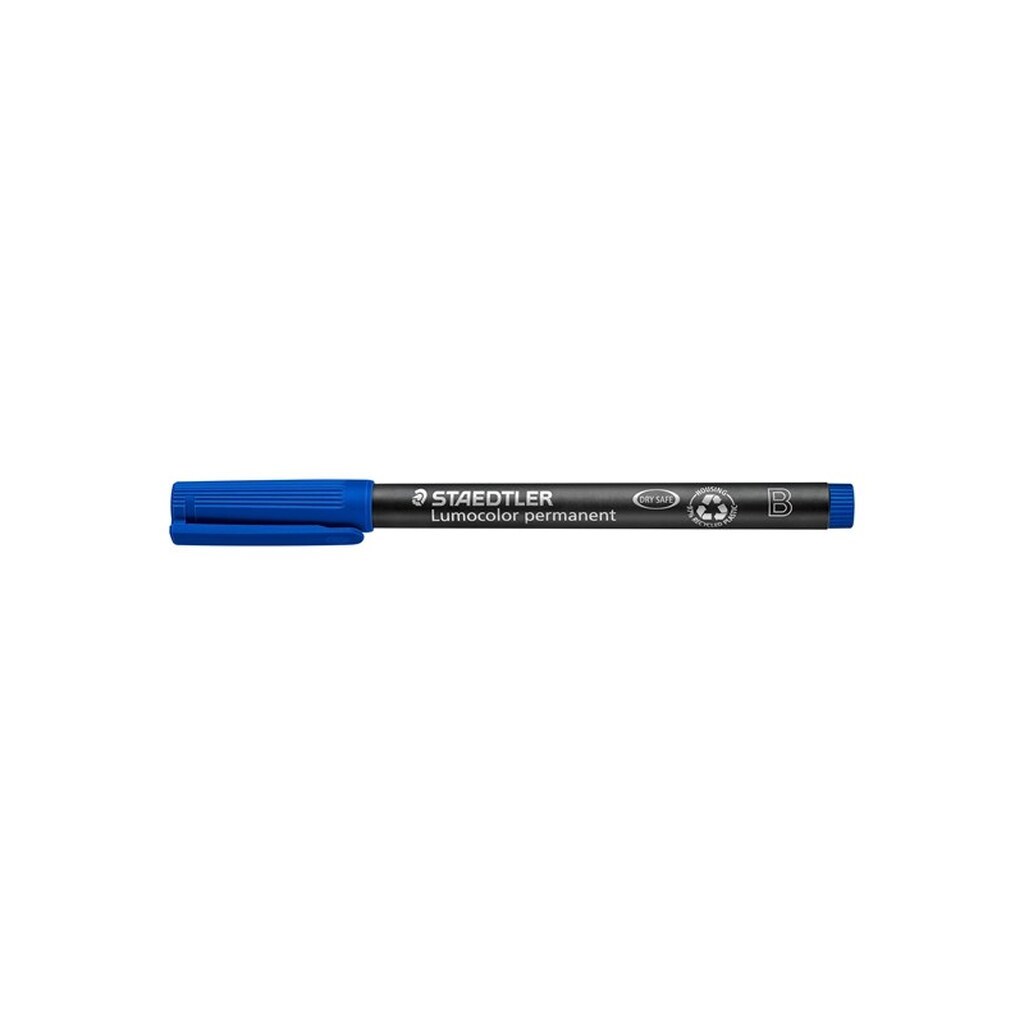 Staedtler LUMOCOLOR PERM B 1,0-2,5 mm BLÅ, ÆSKE 10 STK