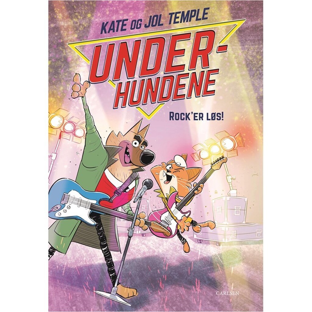 Underhundene (4) - Rock&apos;er løs! - Børnebog - Hardcover