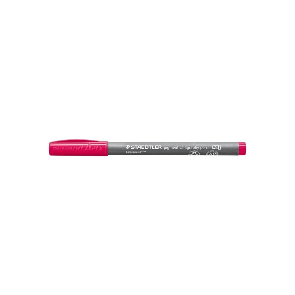 Staedtler KALLIGRAFI PEN PIGMENT, ÆSKE 10 STK, BORDEAUXrød