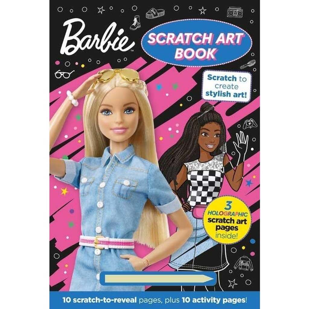 Alligator BARBIE Scratch Art Book