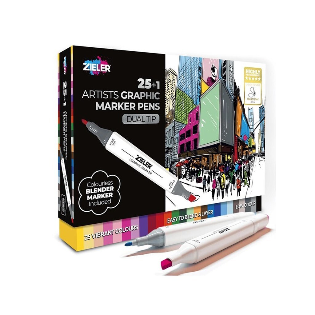 Zieler Twin Markers 25 plus 1 stk.