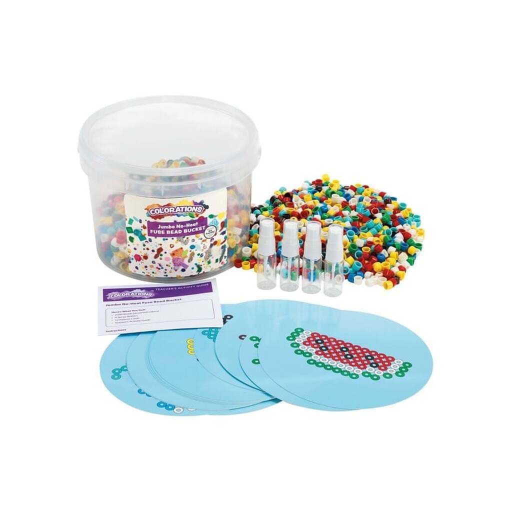 Colorations - Heatless Iron-On Beads - 2500 Beads