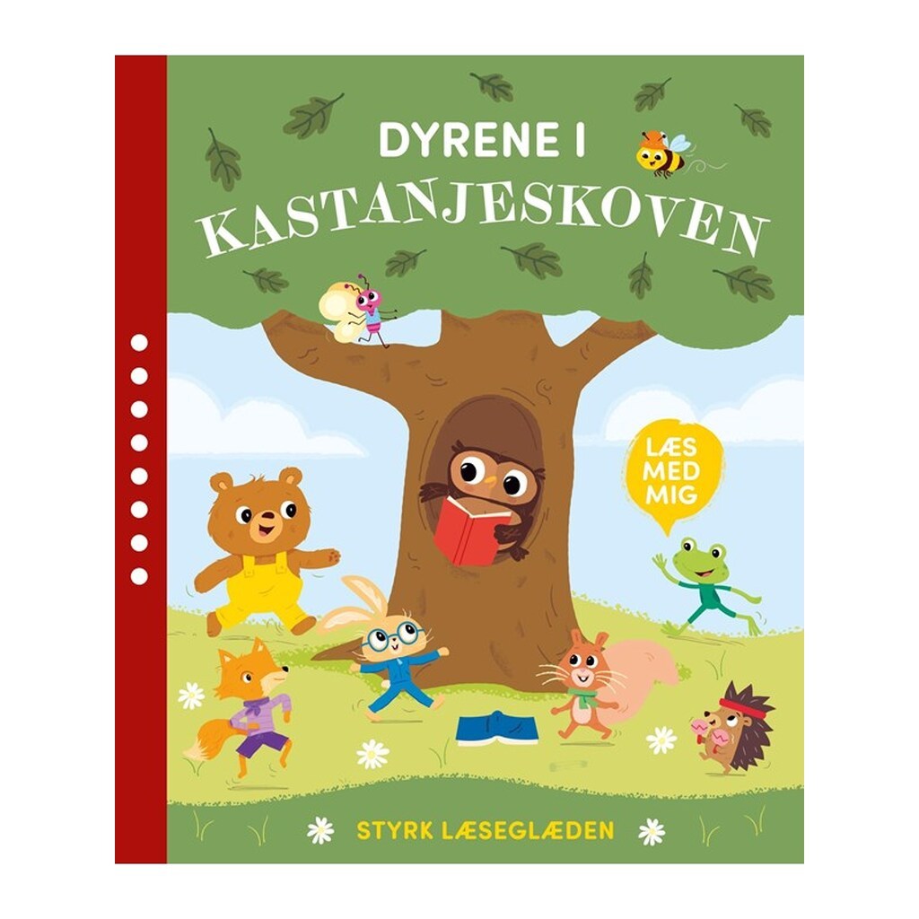 Læs med mig - Dyrene i Kastanjeskoven - Børnebog - Hardback