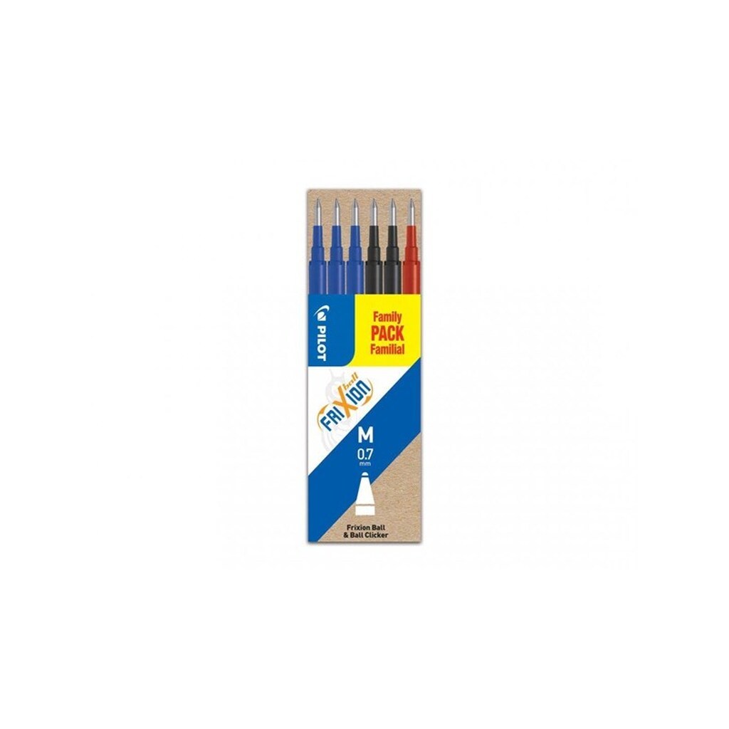 Pilot Pen Pilot FriXion - refill - black red blue (pack of 6)