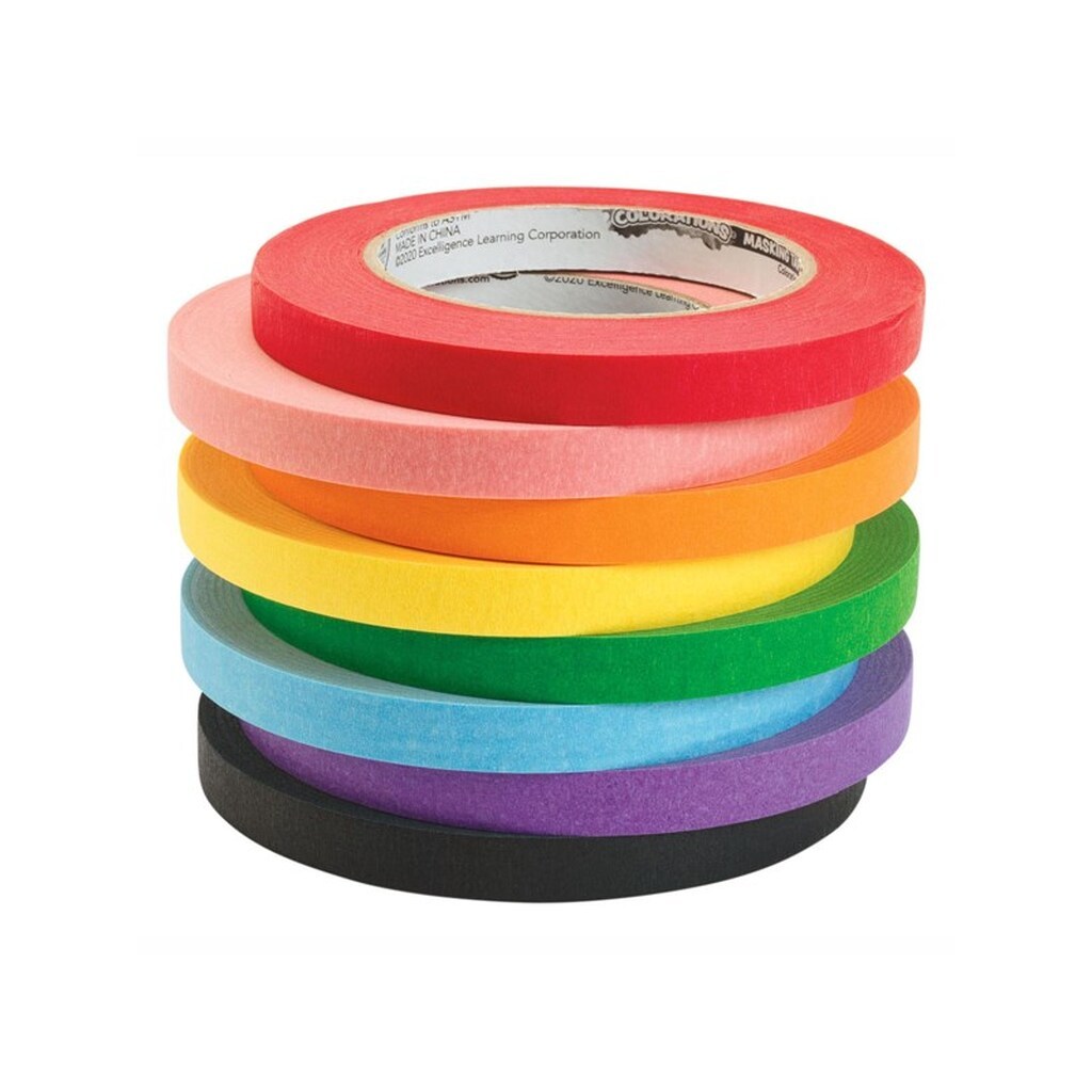 Colorations - Masking Tape 8 Colors - 55 meters per color
