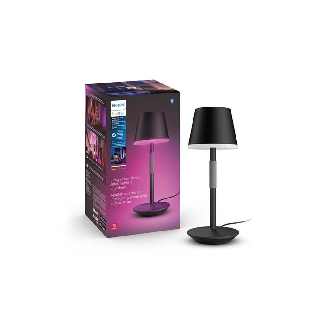 Philips Hue Go transportabel bordlampe - Sort