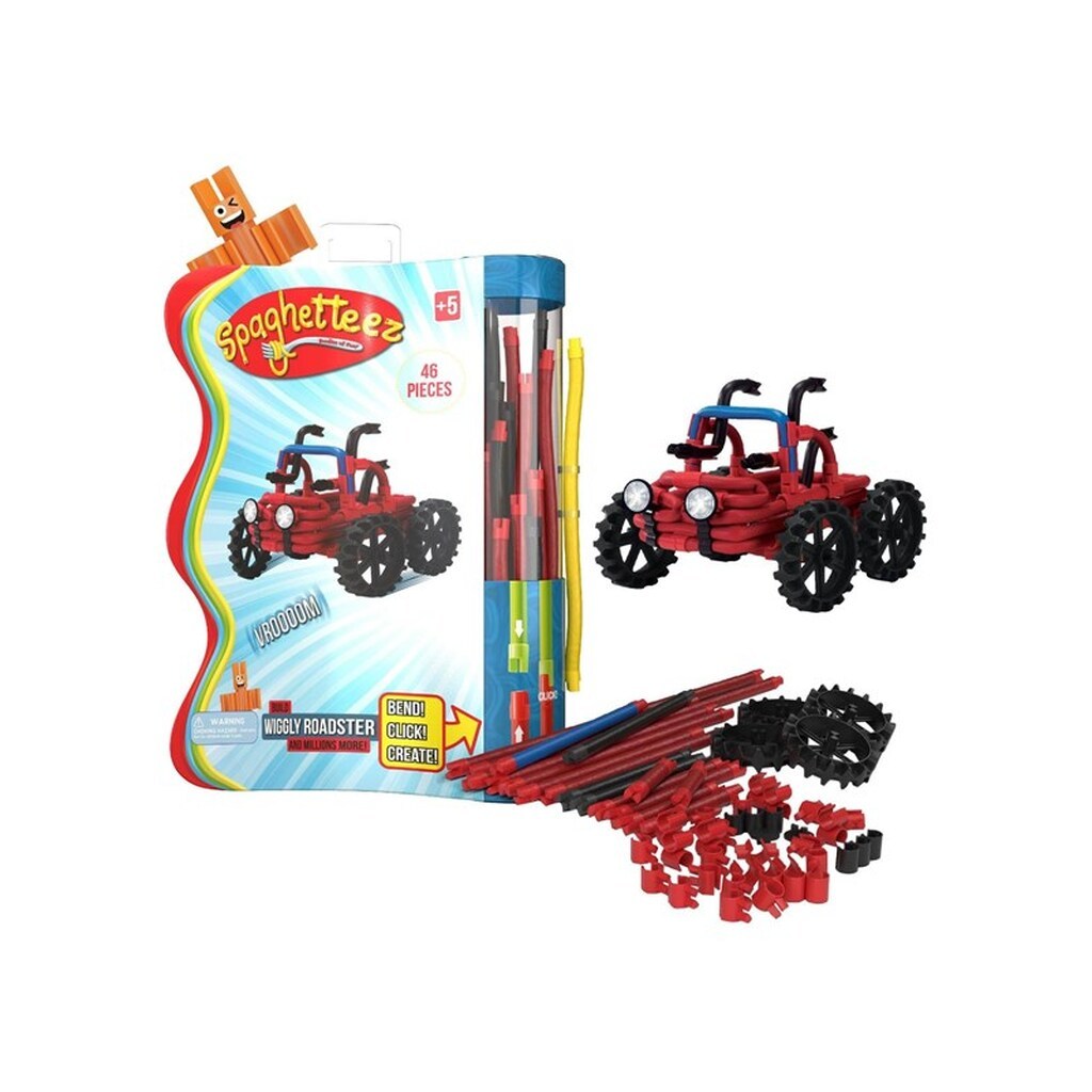 Clics - Spaghetteez Wiggly Roadsters Flexible Building Rods 46pcs.