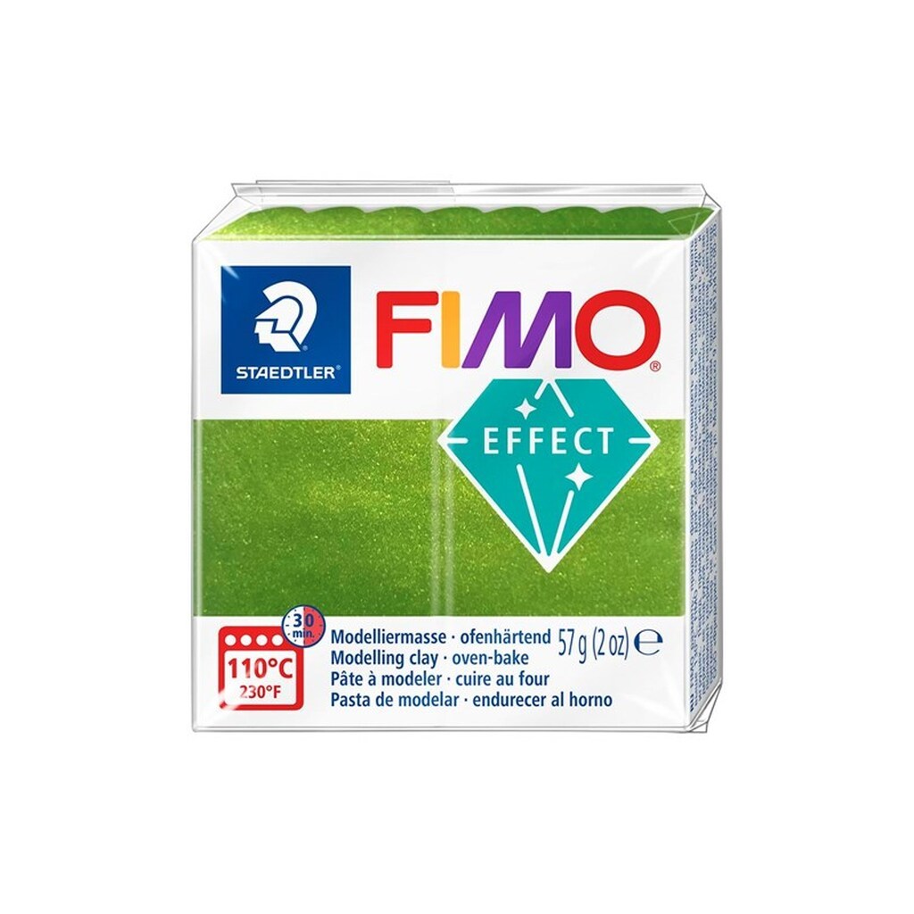 Staedtler FIMO modeller 57g. Grøn Metal