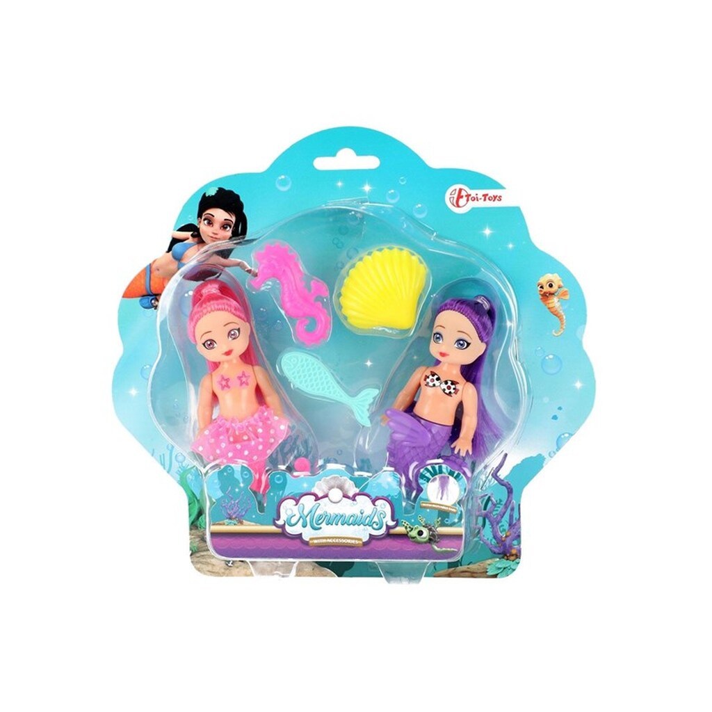 Toi-Toys Mermaids Mermaid Doll with Accessories 12cm