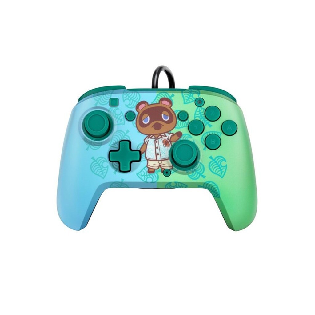PDP Faceoff Deluxe+ Audio Wired Controller - Animal Crossing Tom Nook - Wired Controller - Nintendo Switch