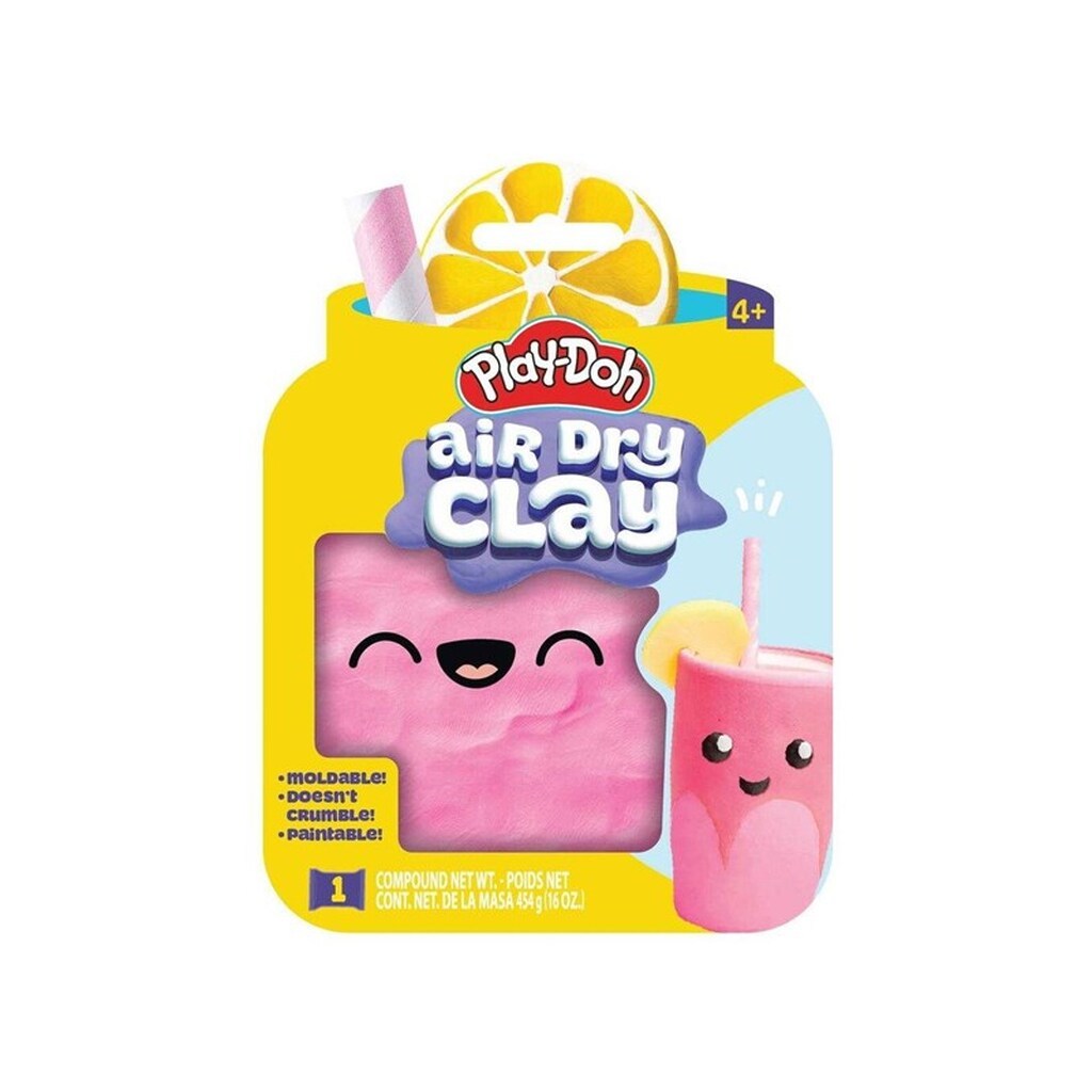 Play-Doh Air Dry Clay Shaped Bag Pink Lemonade
