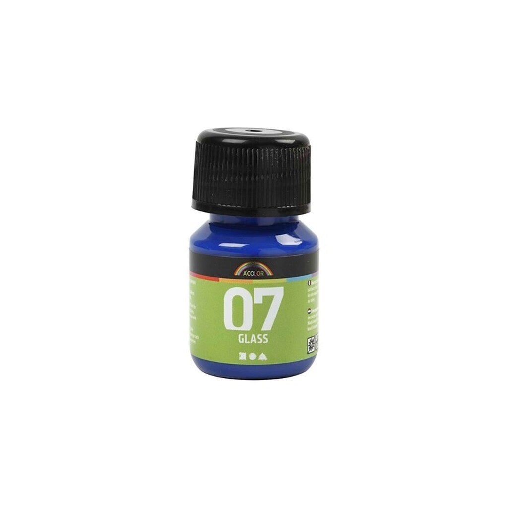 Creativ Company Permanent Glass Paint - Brilliant Blue 30ml
