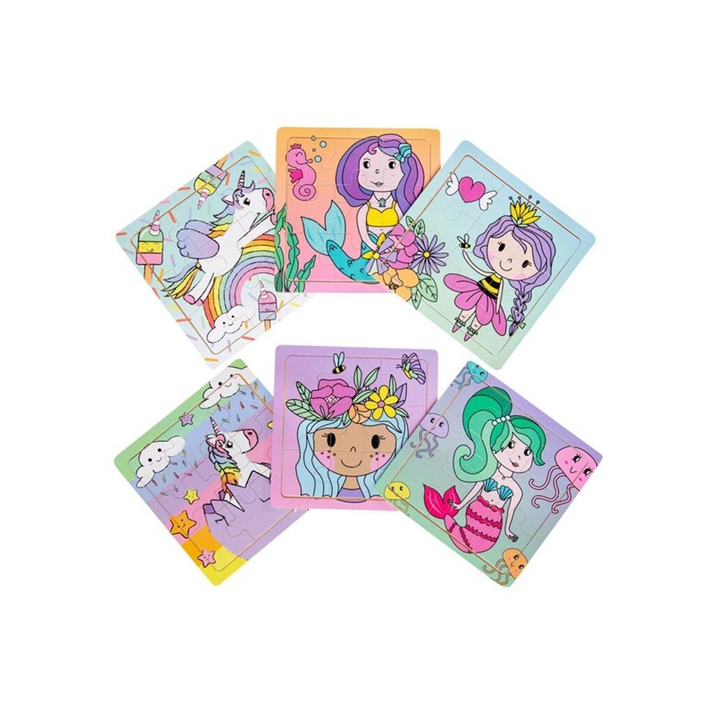 LG-Imports Wooden Puzzle (Princess/Unicorn/Mermaid) (Assorted)