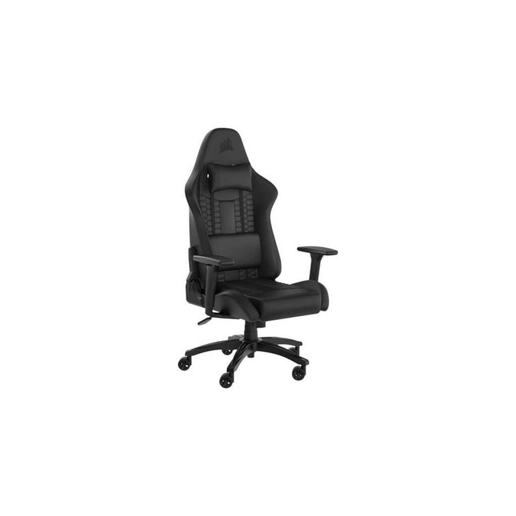 Corsair TC100 Relaxed Gamer Stol - Sort - Blødt kunstlæder&apos; - Op til 120 kg