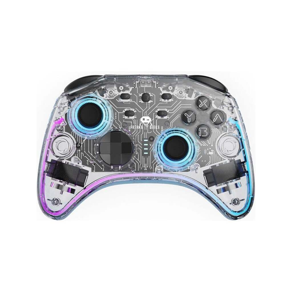 Freaks And Geeks Draadloze Wireless Controller - Transparant - Wireless Controller - Nintendo Switch