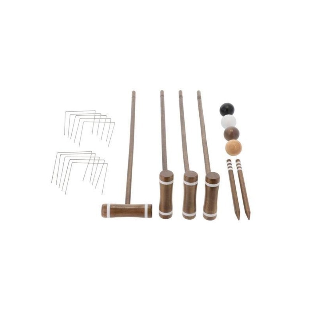 Croquet Grey/Brown Rubberwood