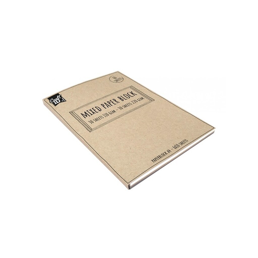 Craft Sensations Blok A4 m. 60 ark. ass. kulørt papir