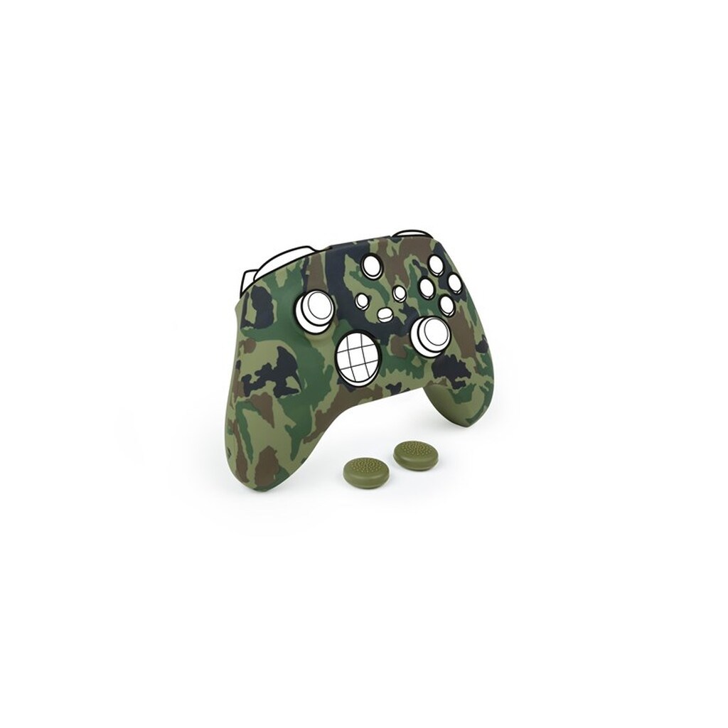 BigBen Interactive Silicon Glove + Thumb Grips For Controller - Camo Green - Miscellaneous Tilbehør til spillekonsol - Microsoft Xbox Series S