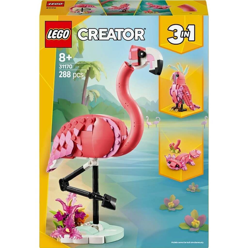 LEGO Creator 31170 Vilde dyr: Pink flamingo