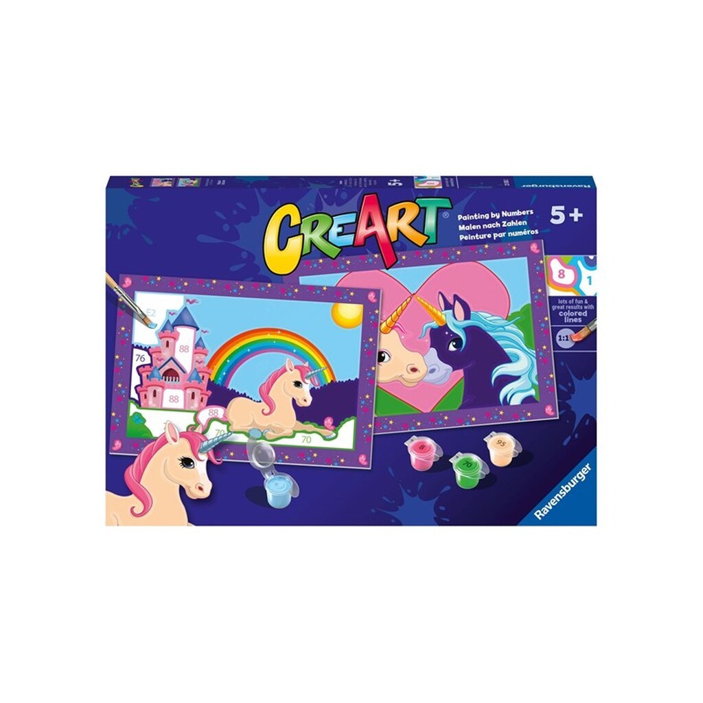 Ravensburger - CreArt Paint by Numbers - Magical Unicorns