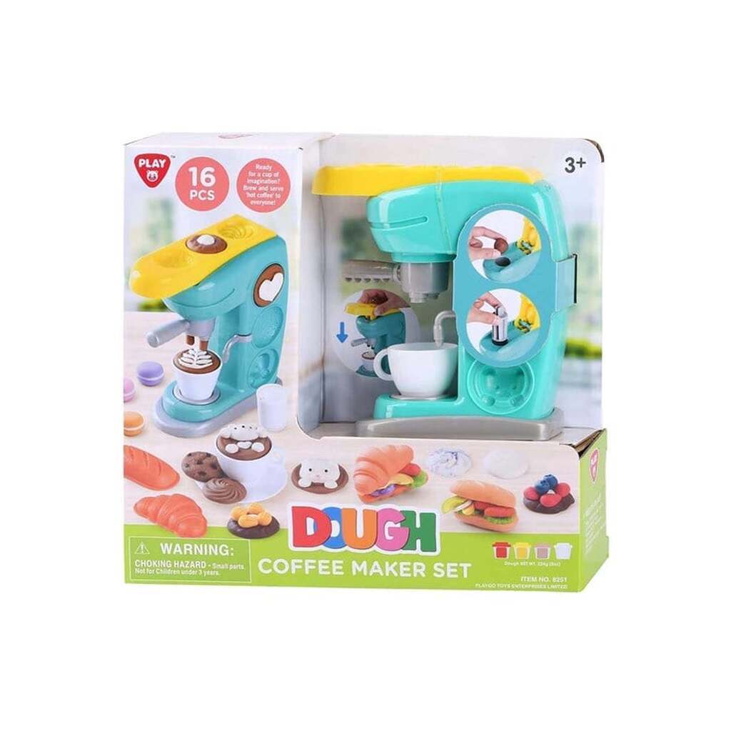 Playgo Coffee Maker Clay Set - 4 Clay Pots