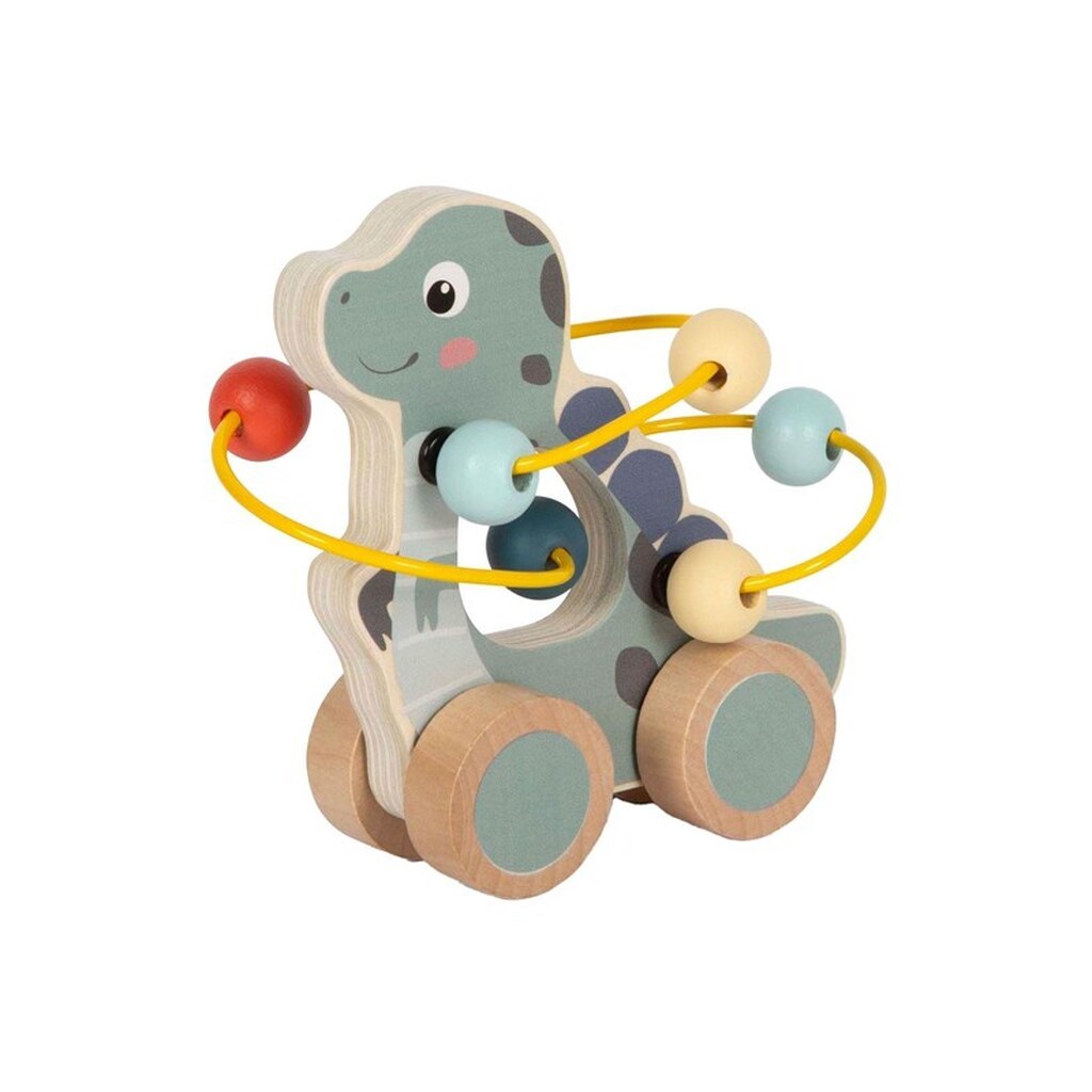 Small Foot - Wooden Push Figure Motor Skills Spiral Dino