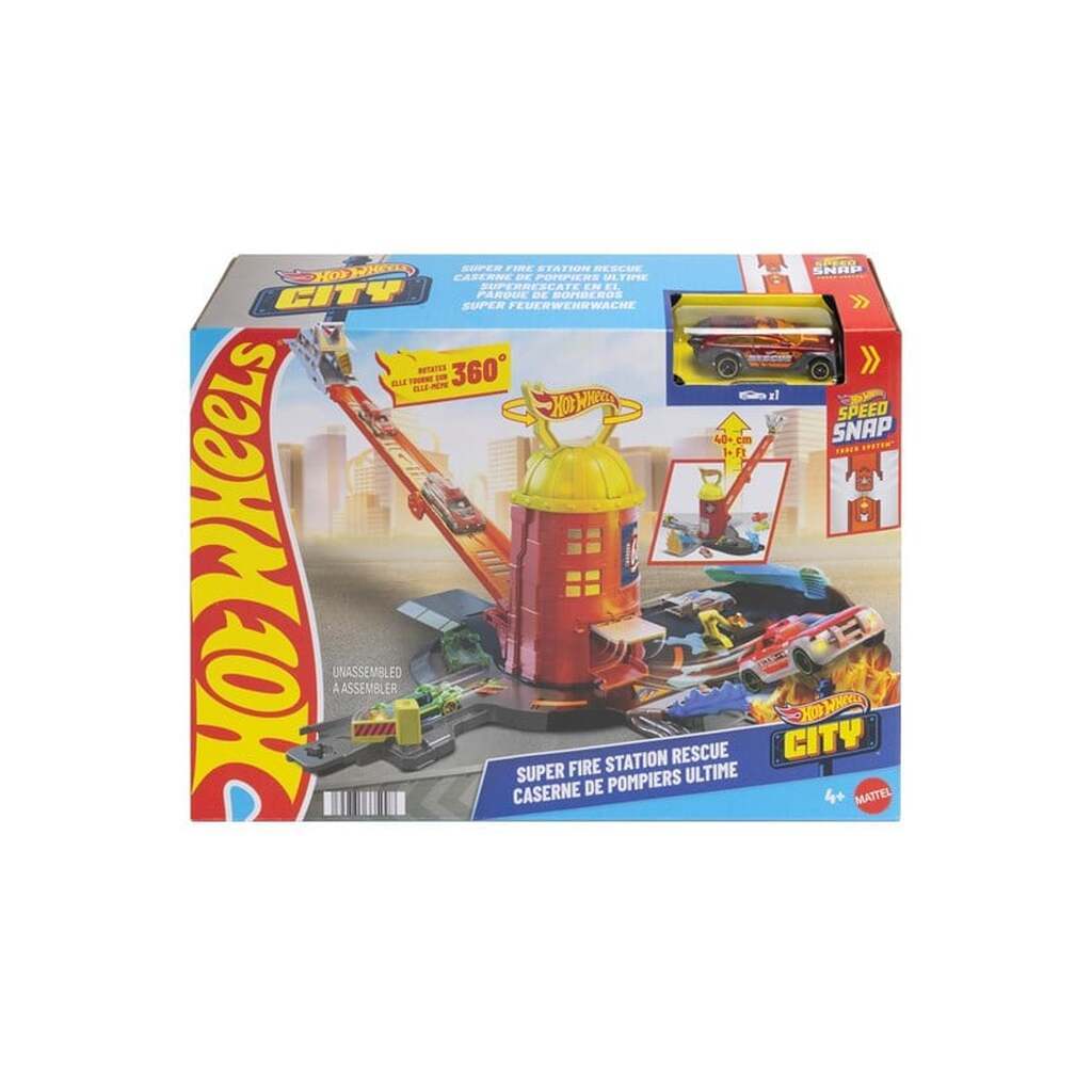 Hot Wheels City Super Fire Station Playset