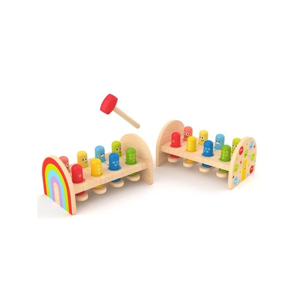 Hape Rainbow Hammer Bench
