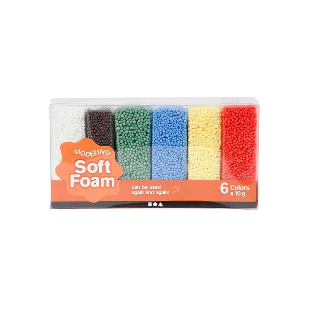 Creativ Company - Soft Foam Clay Standard Colors 6x10gr.
