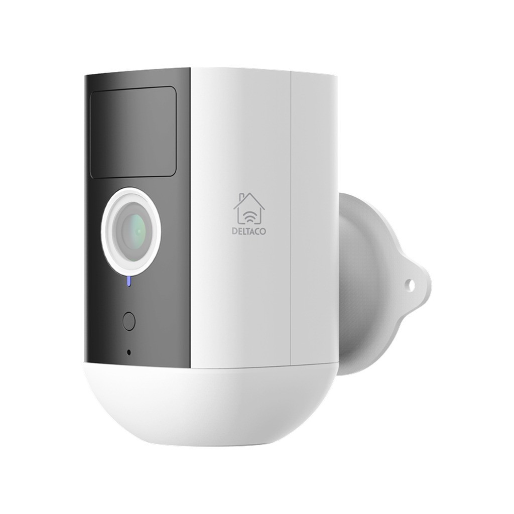Deltaco Batteridrevet, WiFi-kamera, udendørs brug, IP54, 2MP, hvid