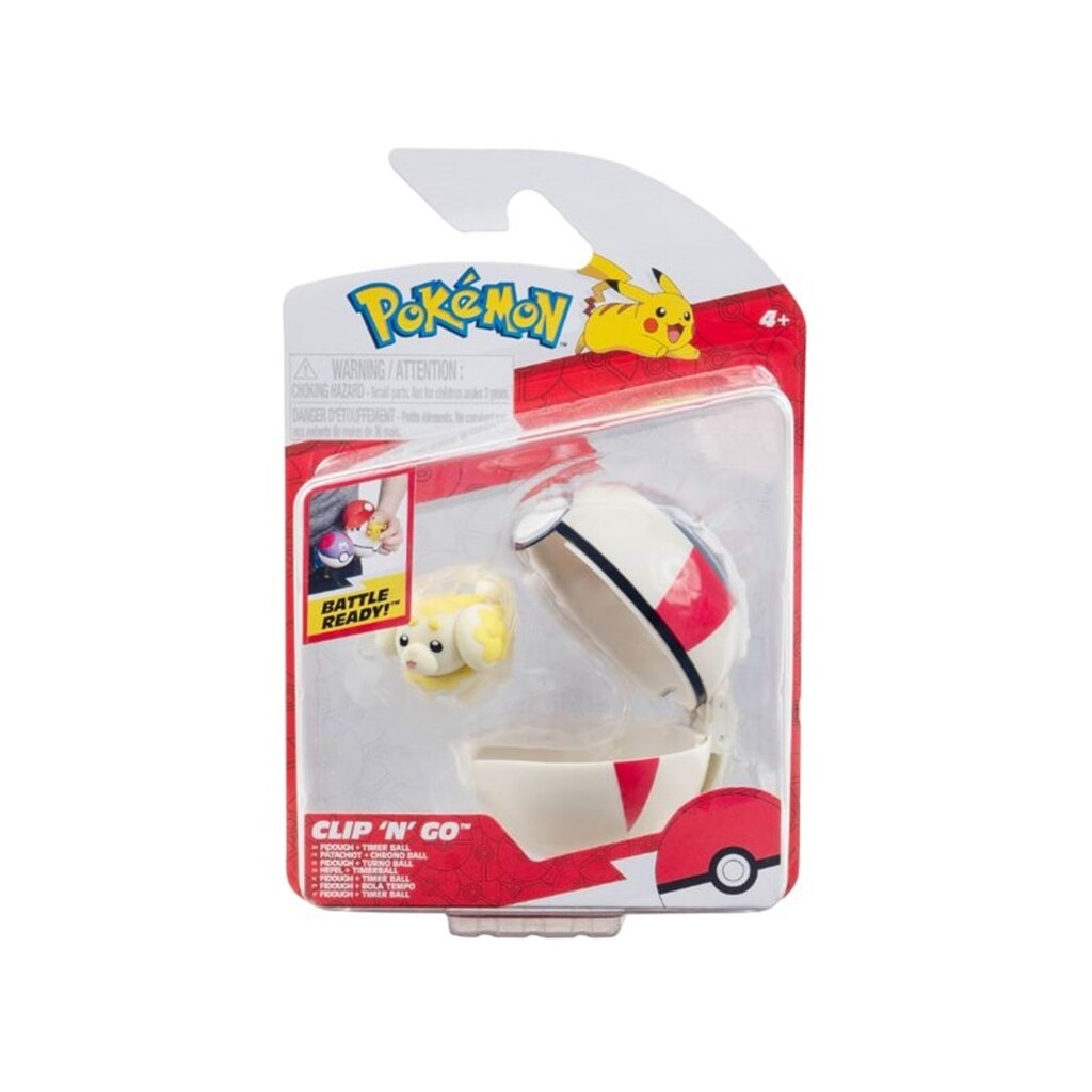 Pokemon Clip N Go Fidough and timer ball