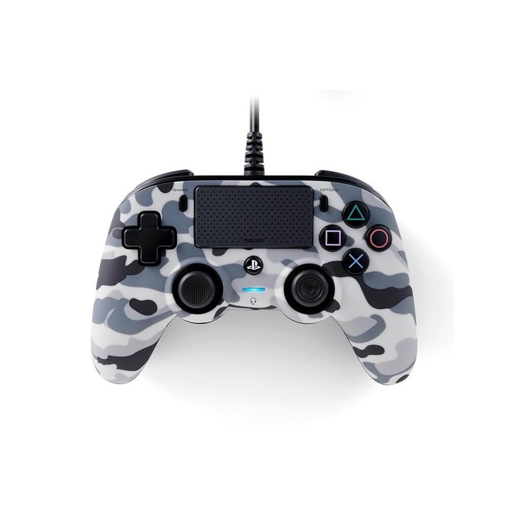 NACON PS4 Nacon Wired Compact Controller - Camo Grey - Wired Controller - Sony PlayStation 4