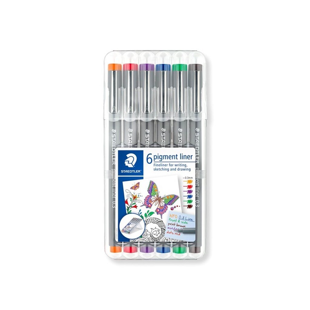 Staedtler STAEDTLER Pigment 0,3mm. ass. farver