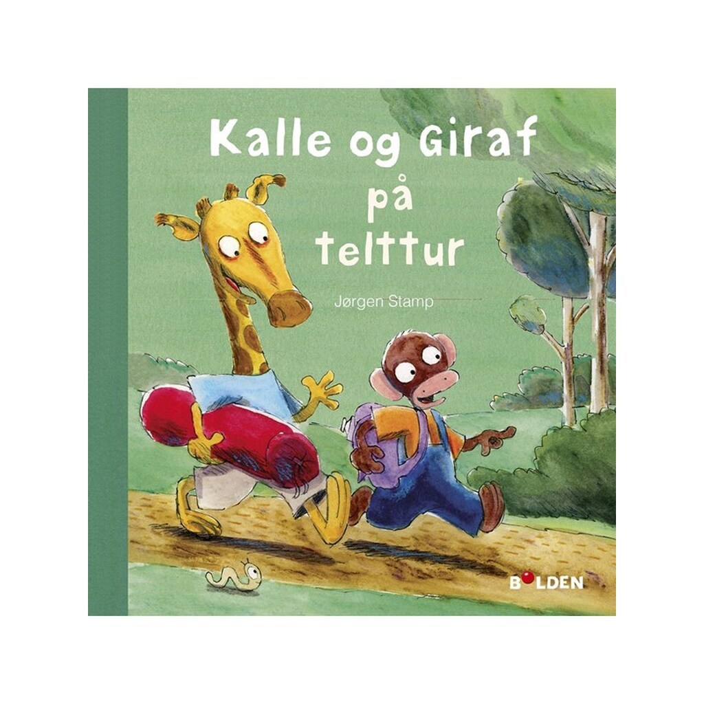 Kalle og Giraf på telttur - Børnebog - Hardback